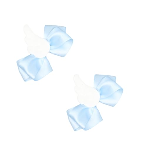 Engelsflügelhaarclip 2pcs Anime Show Haarnadel Sidebangs Plüsch Haarschlüssel Halloween Requisiten Kopfschmuck Cosplay Maid Barrettes von Fahoujs