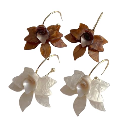 Exquisite Gardenias Ohrringe Schmuck Moderne Blumengartenohrringe Personalisierte Drop Ohrringe Accessoire Leicht Bequem von Fahoujs