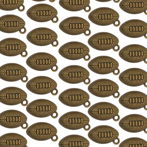 Fahoujs 100pcs Vintage Alloy Sport Thematisierte Anhänger Fußball Schmuckanhänger Für Und Basteln Projekte Einzigartige Komponente von Fahoujs