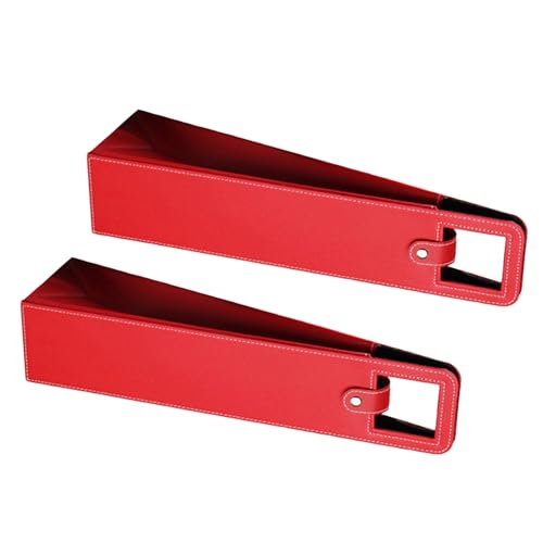 Fahoujs 2pcs Elegante Leder Weinflaschen Träger Wiederverwendbare Geschenke Tasche Für Partys Und Hochzeiten Stilvolle Champagner Organisatoren von Fahoujs