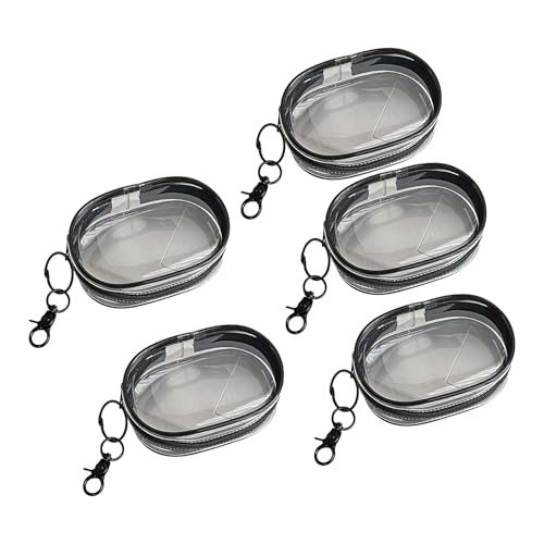 Fahoujs 5 PCs/Set Earphone Aufbewahrungstasche Kinderwagen Tasche Klar Geldbeutel Make Up Beutel Staubdichtes Aufbewahrung Taschenladekabelbeutel von Fahoujs