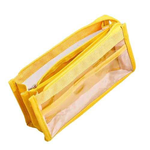 Fahoujs 6-Layer Bleistiftbeutel Große Kapazität Bleistiftkoffer Case Clear Pen Bag Organisatoren Cartoon Box von Fahoujs