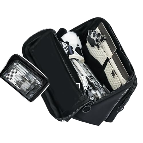 Fahoujs Bencil Organisatoren Mit Großer Kapazität Von Großer Kapazität Von Bleistift Lovely Simple Pen Bag Ästhetic Case Schulbüro Erhält Große Kapazitäten Ästhetik Box Einfaches Tasche von Fahoujs