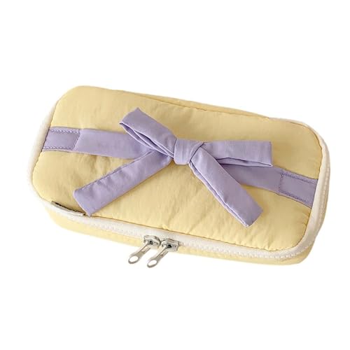 Fahoujs Bleistiftkoffer Mit Großer Kapazität Lovely Bows Stiftbeutel Schulmaterial Für Die Organisation Von Markierungen Und Zubehör Bowknot Bows Box Beutel von Fahoujs