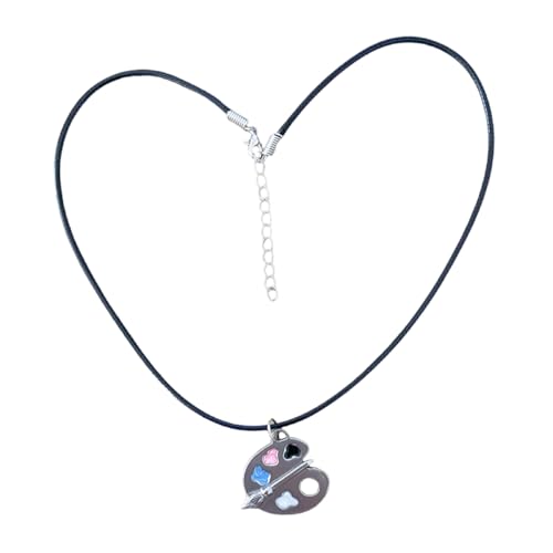 Fahoujs Bunte Künstler Anhänger Halskettehandwerk Aus Robuster Legierungsmaterialdekoration Für Individualität Und Elegante Stile von Fahoujs