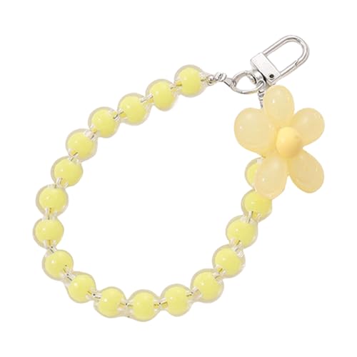 Fahoujs Buntes Acrylblumen Anhänger Schlüsselhalter Leichter Beutelzubehör Zubehör Schlüsselbund Mit Metallclip Schlüsselring Für Tägliche Verwendung Von Acrylbeutel Charme Anhänger von Fahoujs