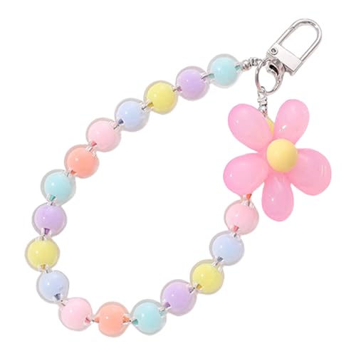 Fahoujs Buntes Acrylblumen Anhänger Schlüsselhalter Leichter Beutelzubehör Zubehör Schlüsselbund Mit Metallclip Schlüsselring Für Tägliche Verwendung Von Acrylbeutel Charme Anhänger von Fahoujs
