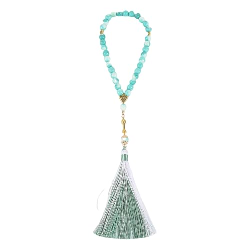 Fahoujs Buntes Quasten Muslime Gebet Perlen Armband Handgefertigtes Glas Tasbih Für Tägliche Verschleiß Und Religiöse Zeremonien von Fahoujs