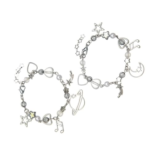 Fahoujs Cool Punk Themeed Armband Charme Armband Mode Handgelenk Schmuck Handgefertigte Perlen Modekette Für Mädchen Accessoire Fahoujs Cool Punk Themeed Armband Charme Armband Mode Handgelenk Schmuck Handgefertigte Perlen Modekette Für Mädchen Accessoire von Fahoujs