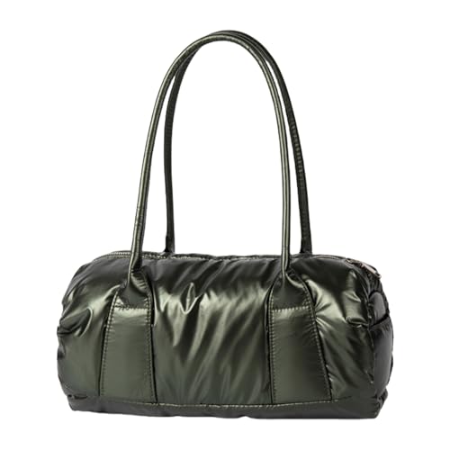 Fahoujs Damen PU Leder Achselhöhle Schulter Weiche Handtaschen Zylinder Koreanische Stile Unterarm Top Für Tägliche Frauen PU Leder Top Koreanische Stile Achsel von Fahoujs