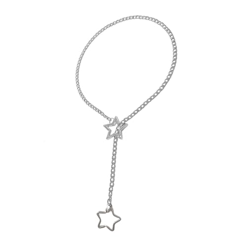 Fahoujs Delicate Star Charm Halskette Einzigartige Und Modische Star Halskette Mit Personalisiertem Charme Für Männer Und Frauen Vielseitiger Krawatten von Fahoujs