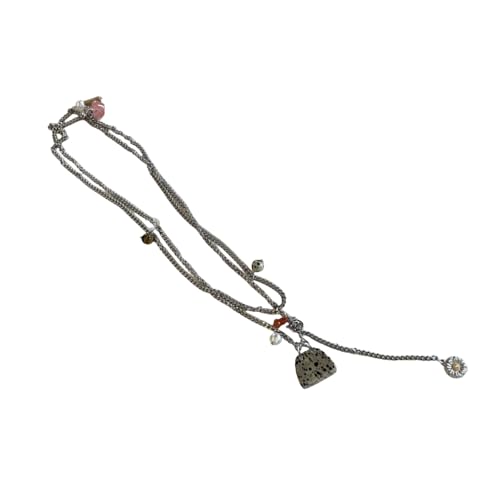 Fahoujs Einzigartige Kleine Beutel Halskette Anhänger Charm Edelstahl Textur Halsschmuck Für Die Ausdruck Von Love Party Statement Halskette von Fahoujs