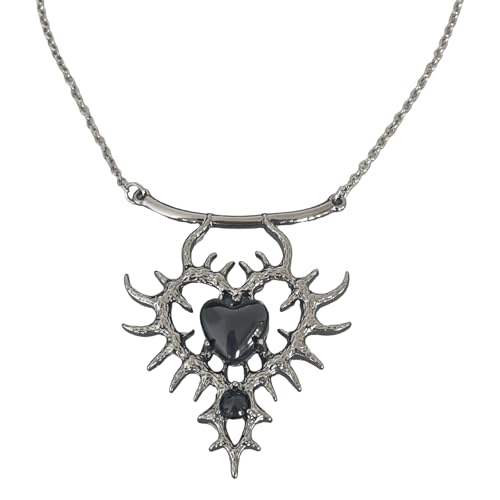 Fahoujs Einzigartiger Herzförmiger Anhänger Mit Glitzernd Steinem Modischem Schmuckaccessoire Für Die Moderne Frau Damen Täglich Trendige Frauen Accessoire von Fahoujs