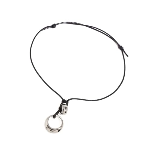 Fahoujs Elegant Hohl Kreisförmige Halskette Accessoire Symbolisiert Liebe Und Engagement Für Modische Frauen Eleganter Hohlkreis Halskette Accessoire von Fahoujs