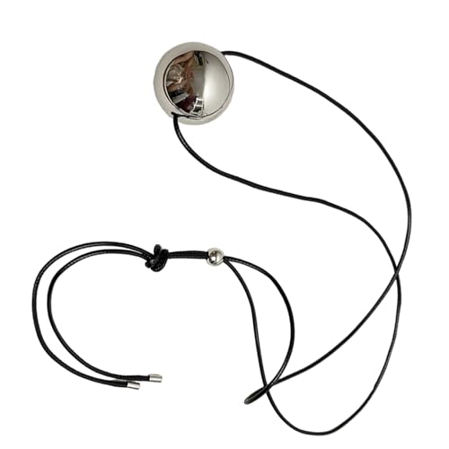 Fahoujs Elegante Geometrische Runde Anhänger Halskette Bequemer Pulloverkettenzubehör Mit Verstellbarer Kette Für Modeliebhaber Alltags Kette Halskette von Fahoujs