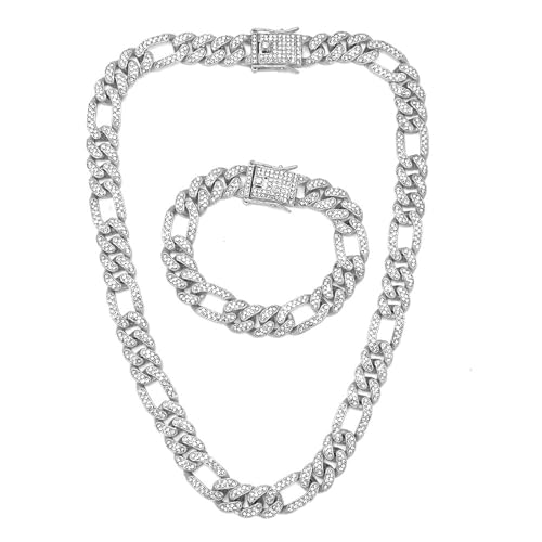 Fahoujs Elegante Legierung Halskette Einzigartige Halskette Und Armband Set Sprudeln Schmucklegierung Textur Für Modische Jugendliche Frauen Girls Kette von Fahoujs