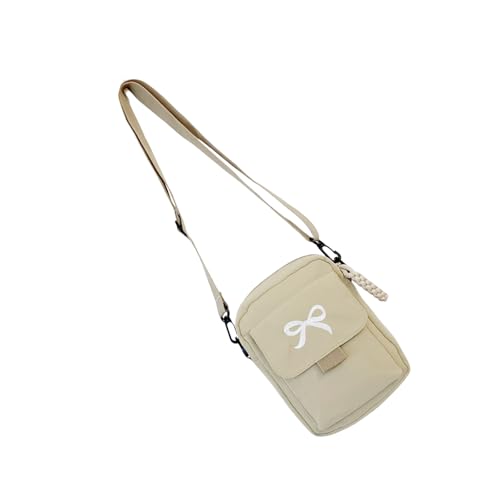 Fahoujs Elegante Nylon Umhängetasche Mit Adjusatble Gurt Bowknot Crossbody Taschen Satchel Geldbörse Für Pendeln Oder Freizeitreisen Täglich Pendelhandtasche von Fahoujs