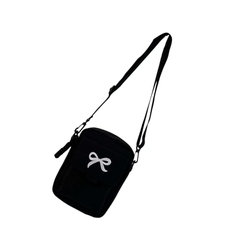 Fahoujs Elegante Nylon Umhängetasche Mit Adjusatble Gurt Bowknot Crossbody Taschen Satchel Geldbörse Für Pendeln Oder Freizeitreisen Täglich Pendelhandtasche von Fahoujs