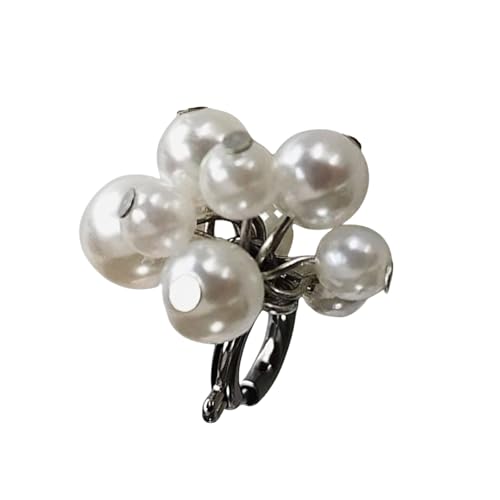 Fahoujs Elegante Perlen Blumenschuhclips Modezubehör Verstellbarer Modischer Charme Für Trendige Frauen Damen Lässig Sporty Charme von Fahoujs