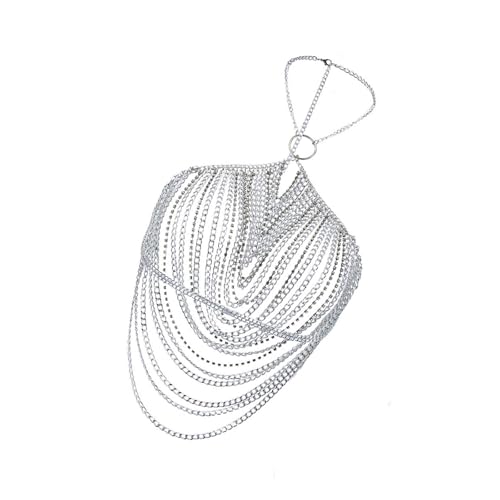 Fahoujs Elegante Strasssteine ​​Körperschmuck Frauen Brustkette Multifauntal Taille Schmuckkörperkette Für Verschiedene Anlässe Geeignet von Fahoujs
