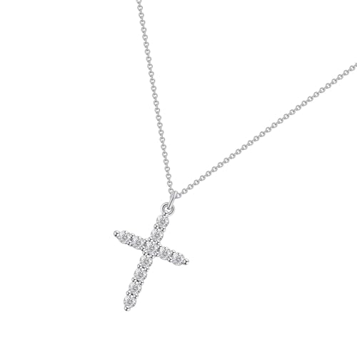 Fahoujs Eleganter Cz Stone Asphaltierte Kreuze Halskette Exquisite Kreuze Anhänger Schmuck Mit Schimmernd Zirkon Verschönern Kruzifix Anhänger von Fahoujs