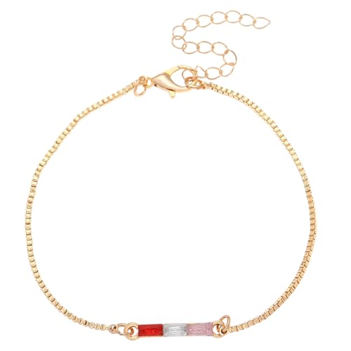 Fahoujs Elegantes Herzarmband Mit Doppelten Geburtssteinen Tragbare Entwürfe Dekoration Zum Feiern Besonderer Geschenke Täglich Nutzung Alltags Verschleiß Armband von Fahoujs