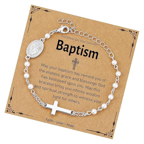 Fahoujs Elegantes Perlenarmband Vintage Charme Edelstahlkette Geeignet Für Mode Frauen Präsentieren Rostfreier Stahlreligiusschmuck von Fahoujs