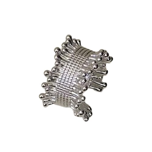 Fahoujs Exquisite Metall Geflochtene Ringe Modische Metallgeweberinge von Fahoujs