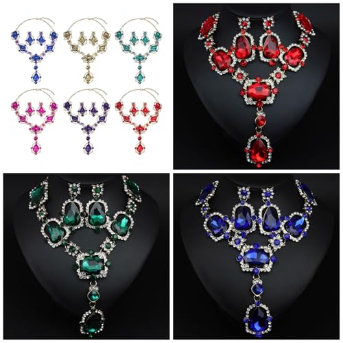Fahoujs Exquisites Kristallschmuck Ensembles Wunderschöne Kristall Edelsteine Halskette Ohrringe Set Für Moderne Und Einzigartige Stile Europäischer Stil Schmuck Europäischen Stil Fahoujs Exquisites Kristallschmuck Ensembles Wunderschöne Kristall Edelsteine Halskette Ohrringe Set Für Moderne Und Einzigartige Stile Europäischer Stil Schmuck Europäischen Stil von Fahoujs