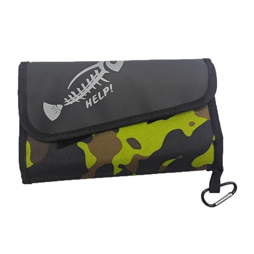 Fahoujs Fischereiführer Tackle Wallet Bag Mit Carabiner Ködern Brieftasche Hülle Fischerköder Aufbewahrungsbeutel wasserdichte Angelköder Beutel Fahoujs Fischereiführer Tackle Wallet Bag Mit Carabiner Ködern Brieftasche Hülle Fischerköder Aufbewahrungsbeutel wasserdichte Angelköder Beutel von Fahoujs