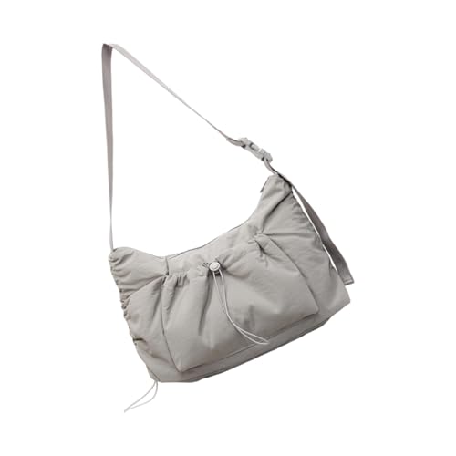 Fahoujs Frauen Draw String Umhängetasche Schülern School Plissee Crossbody Großkapazität Messenger Für Alltägliche Frauen Draw Knorder Schulter Großer Kapazität Messenger Falten Crossbody von Fahoujs