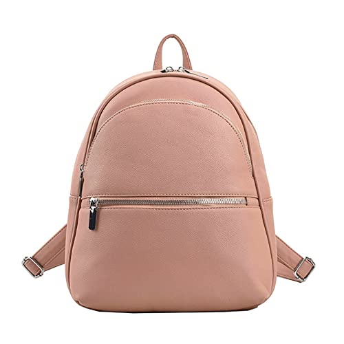 Fahoujs Frauen Freizeit Rucksack Ladies Soft Leder Casual Daypack Teenagers School Tasche Modebäck von Fahoujs