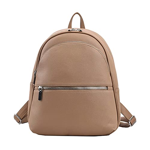 Fahoujs Frauen Freizeit Rucksack Ladies Soft Leder Casual Daypack Teenagers School Tasche Modebäck von Fahoujs