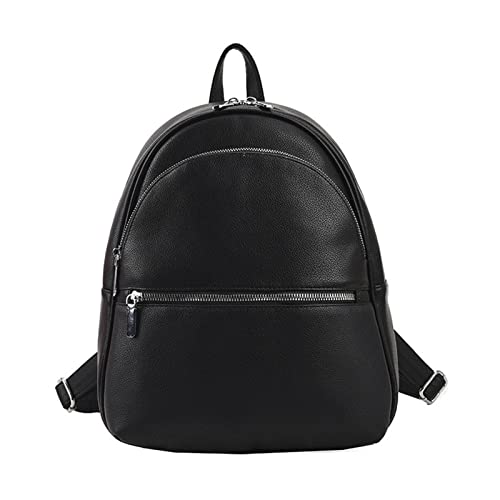 Fahoujs Frauen Freizeit Rucksack Ladies Soft Leder Casual Daypack Teenagers School Tasche Modebäck von Fahoujs