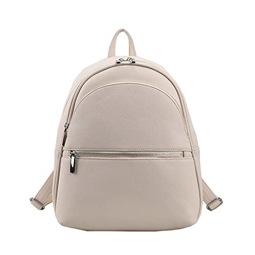 Fahoujs Frauen Freizeit Rucksack Ladies Soft Leder Casual Daypack Teenagers School Tasche Modebäck von Fahoujs