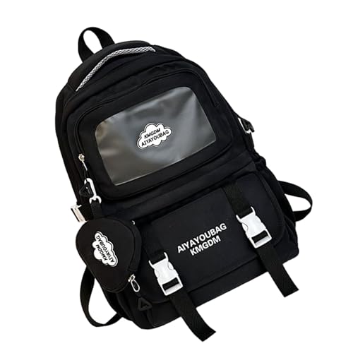 Fahoujs Frauen Rucksack Schülern School Rucksack Japanische Stile Casual Daypacks Mädchen Ästhetische Reisen Japanische Stiltasche Ästhetik Große Kapazität Fahoujs Frauen Rucksack Schülern School Rucksack Japanische Stile Casual Daypacks Mädchen Ästhetische Reisen Japanische Stiltasche Ästhetik Große Kapazität von Fahoujs