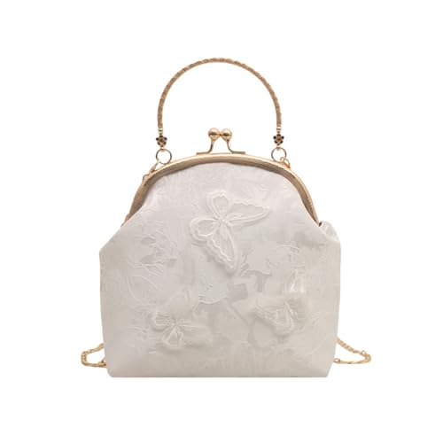 Fahoujs Frauen Schulterkreuzbody Tasche Chinesische Stile Handtaschen Geldbörsen Schmetterlingsklammerungen Geldbörse Trendy Knödel Zum Einkaufsbeutel Mode Handtasche Geldbörsen von Fahoujs