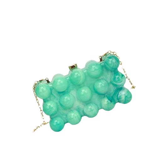 Fahoujs Frauen Tasche Modische Crossbody Bubble Acryl Handtasche Kette Gurtschalter Abend Für Party Frauen Abendkette Gurt Schulter Acrylhand Handtasche Mode Crossbody von Fahoujs