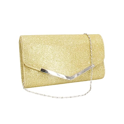 Fahoujs Frauen Umhängetasche Formelle Abendtasche Lady Elegante Hochzeitsfeier Klauen Weibliche Cocktail Abschlussball Handtaschen Glitzer Geldbeutel Clutch von Fahoujs