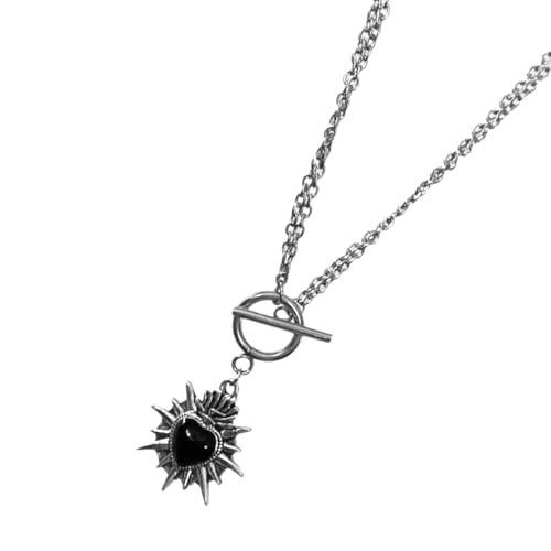 Fahoujs Gothic Heart Spikes Halskette Legierung Punkschmuck Leichte Design Neckkette Perfekt Für Kühne Modeaussagen Gothic Spikes Chokers Schmuck Schmuck Fahoujs Gothic Heart Spikes Halskette Legierung Punkschmuck Leichte Design Neckkette Perfekt Für Kühne Modeaussagen Gothic Spikes Chokers Schmuck Schmuck von Fahoujs