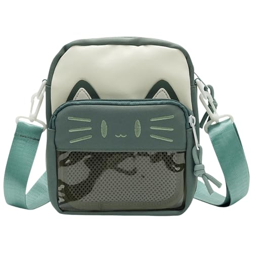Fahoujs Harajukus Umhängetasche Klare Itabag All Matching Crossbody Bag Cats Telefon Japanische Stile Messenger Für Täglich von Fahoujs