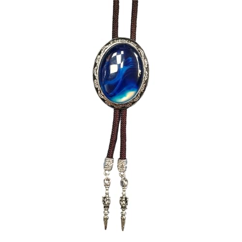 Fahoujs Herren Western Bolotie Mit Einzigartiger Ovaler Form Stein Anhänger Hemdkragen Kette Verstellbares Kabel Krawatte Schmuck Halskette Fahoujs Herren Western Bolotie Mit Einzigartiger Ovaler Form Stein Anhänger Hemdkragen Kette Verstellbares Kabel Krawatte Schmuck Halskette von Fahoujs