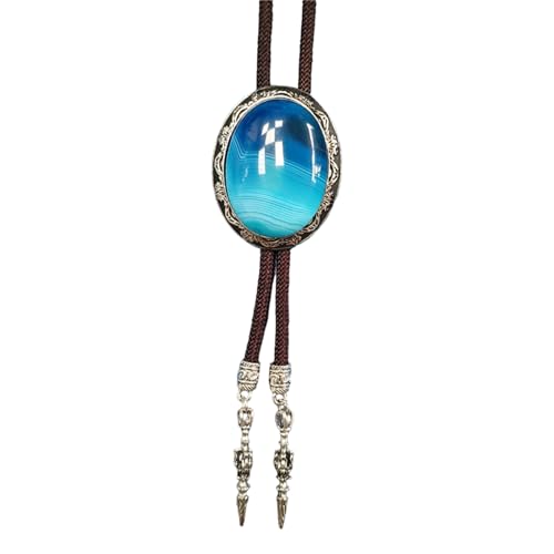 Fahoujs Herren Western Bolotie Mit Einzigartiger Ovaler Form Stein Anhänger Hemdkragen Kette Verstellbares Kabel Krawatte Schmuck Halskette Fahoujs Herren Western Bolotie Mit Einzigartiger Ovaler Form Stein Anhänger Hemdkragen Kette Verstellbares Kabel Krawatte Schmuck Halskette von Fahoujs