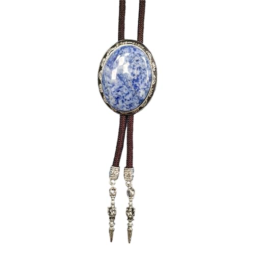 Fahoujs Herren Western Bolotie Mit Einzigartiger Ovaler Form Stein Anhänger Hemdkragen Kette Verstellbares Kabel Krawatte Schmuck Halskette Fahoujs Herren Western Bolotie Mit Einzigartiger Ovaler Form Stein Anhänger Hemdkragen Kette Verstellbares Kabel Krawatte Schmuck Halskette von Fahoujs