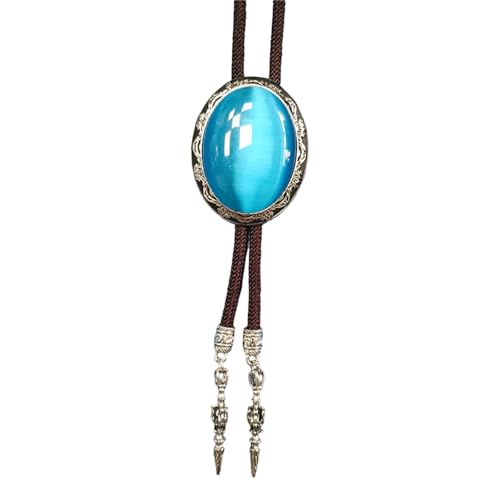 Fahoujs Herren Western Bolotie Mit Einzigartiger Ovaler Form Stein Anhänger Hemdkragen Kette Verstellbares Kabel Krawatte Schmuck Halskette Fahoujs Herren Western Bolotie Mit Einzigartiger Ovaler Form Stein Anhänger Hemdkragen Kette Verstellbares Kabel Krawatte Schmuck Halskette von Fahoujs