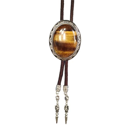 Fahoujs Herren Western Bolotie Mit Einzigartiger Ovaler Form Stein Anhänger Hemdkragen Kette Verstellbares Kabel Krawatte Schmuck Halskette Fahoujs Herren Western Bolotie Mit Einzigartiger Ovaler Form Stein Anhänger Hemdkragen Kette Verstellbares Kabel Krawatte Schmuck Halskette von Fahoujs
