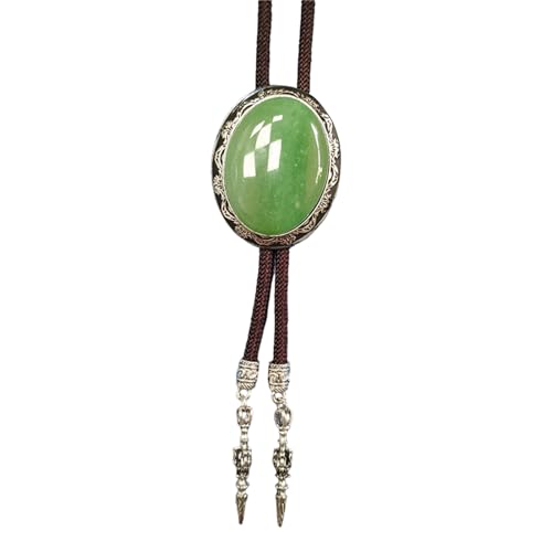 Fahoujs Herren Western Bolotie Mit Einzigartiger Ovaler Form Stein Anhänger Hemdkragen Kette Verstellbares Kabel Krawatte Schmuck Halskette Fahoujs Herren Western Bolotie Mit Einzigartiger Ovaler Form Stein Anhänger Hemdkragen Kette Verstellbares Kabel Krawatte Schmuck Halskette von Fahoujs