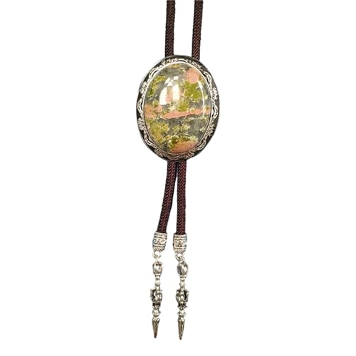 Fahoujs Herren Western Bolotie Mit Einzigartiger Ovaler Form Stein Anhänger Hemdkragen Kette Verstellbares Kabel Krawatte Schmuck Halskette Fahoujs Herren Western Bolotie Mit Einzigartiger Ovaler Form Stein Anhänger Hemdkragen Kette Verstellbares Kabel Krawatte Schmuck Halskette von Fahoujs