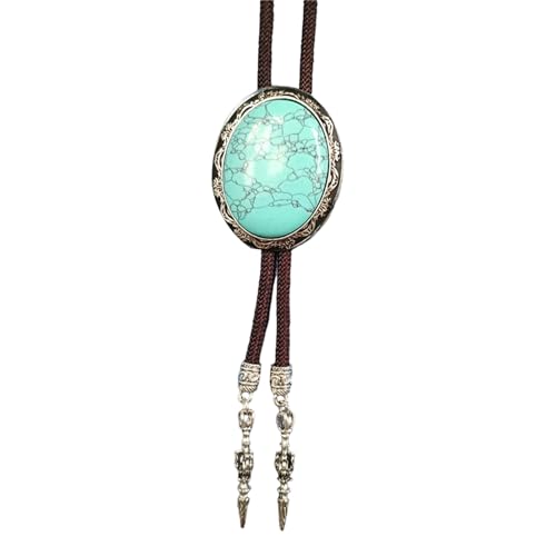 Fahoujs Herren Western Bolotie Mit Einzigartiger Ovaler Form Stein Anhänger Hemdkragen Kette Verstellbares Kabel Krawatte Schmuck Halskette Fahoujs Herren Western Bolotie Mit Einzigartiger Ovaler Form Stein Anhänger Hemdkragen Kette Verstellbares Kabel Krawatte Schmuck Halskette von Fahoujs