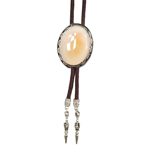 Fahoujs Herren Western Bolotie Mit Einzigartiger Ovaler Form Stein Anhänger Hemdkragen Kette Verstellbares Kabel Krawatte Schmuck Halskette Fahoujs Herren Western Bolotie Mit Einzigartiger Ovaler Form Stein Anhänger Hemdkragen Kette Verstellbares Kabel Krawatte Schmuck Halskette von Fahoujs
